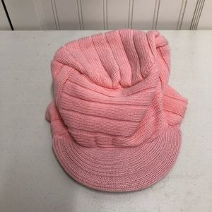 - Pink beanie hat